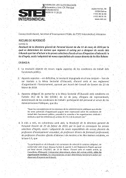 Oposicions 2019. Recurs tribunals. 1 de 2 petit