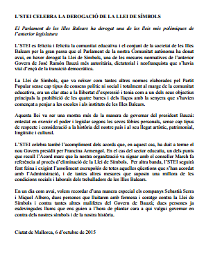 derogada llei simbols