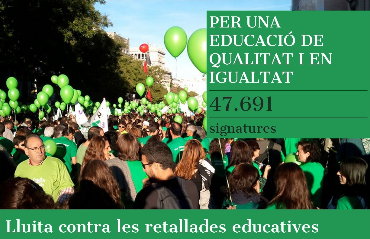 Per una educaci&oacute; de qualitat i en igualtat