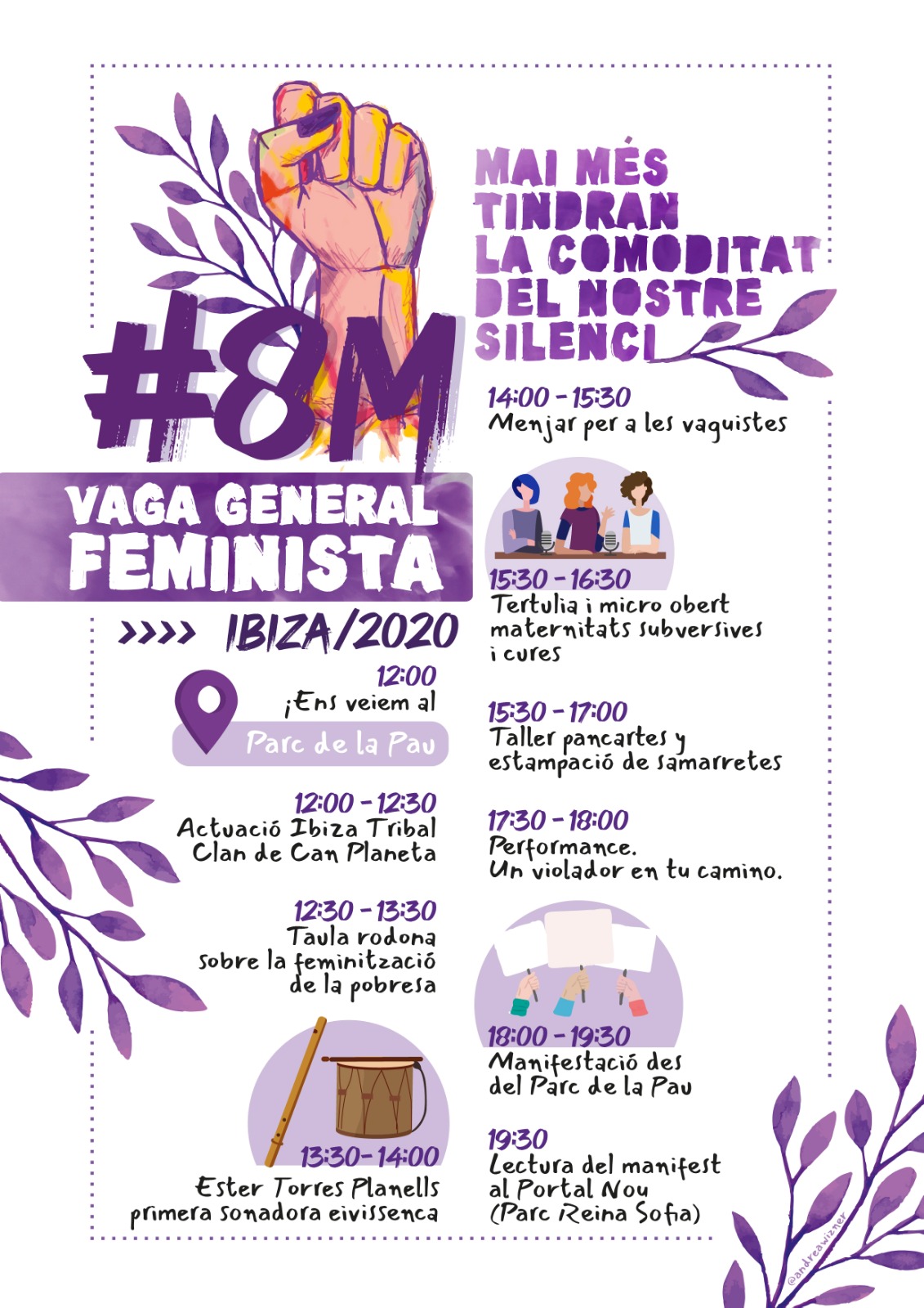 Cartell manifestació 8M Eivissa