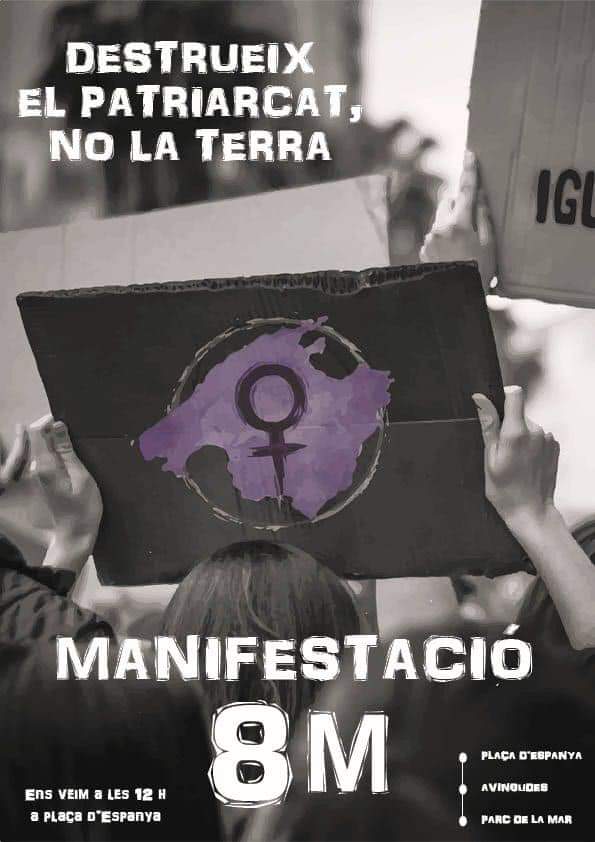 Cartell manifestació 8M Mallorca